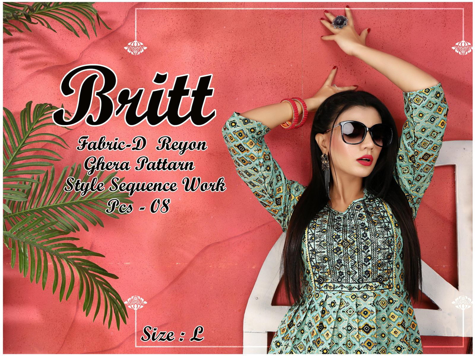Golden Britt 1 New Designer Fancy Wear Anarkali Kurti Collection